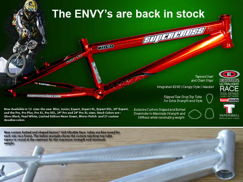 Supercross BMX Envy frame