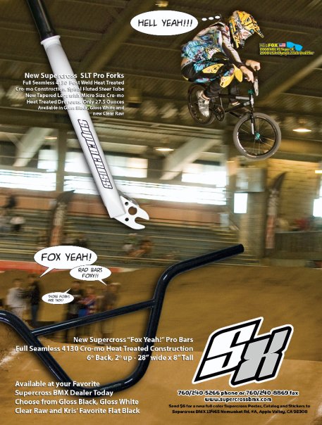 Supercross BMX SLT forks and Fox Yeah! Bars