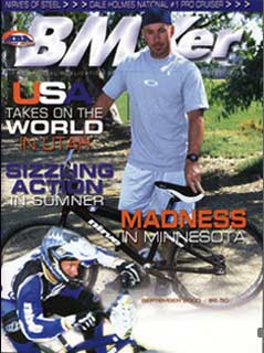 Front cover of ABAs BMXer magazine