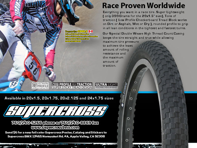 Supercross BMX Blue Streak BMX tires