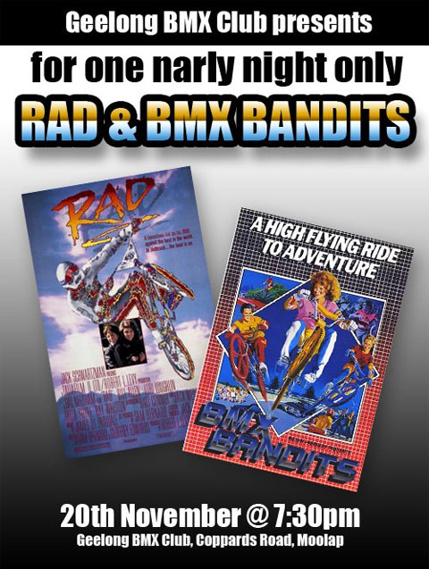 Rad and BMX Bandits screening