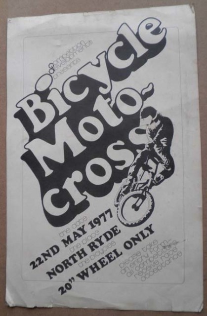 First BMX meeting poster