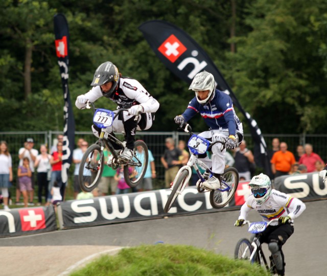 Marc Willers in the lead during the 2011 world championship final.